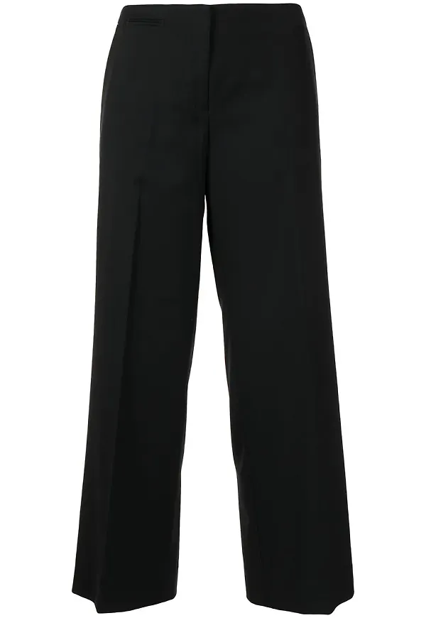 Kenzo Pre-Owned skräddade sidenbyxor - Svart