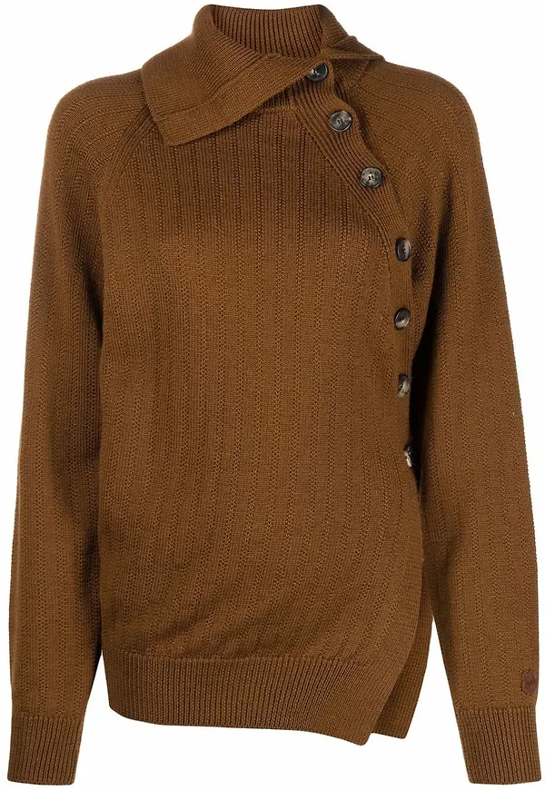 Kenzo pullover med detaljknapp - Brun