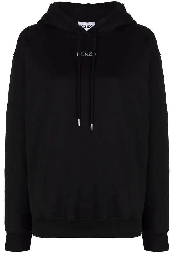 Kenzo pullover med huva - Svart