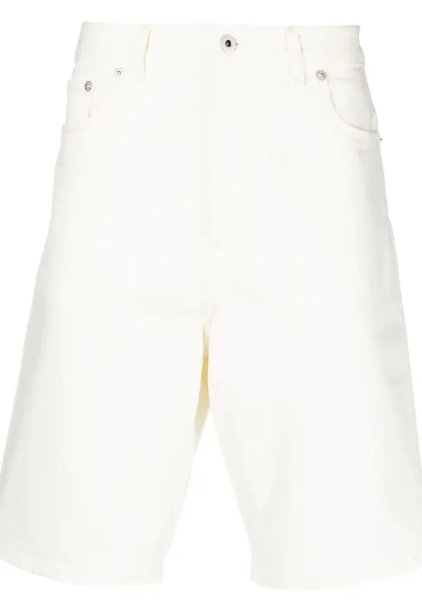 Kenzo raka jeansshorts - Vit