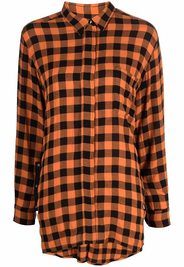 Kenzo rutig skjorta - Orange