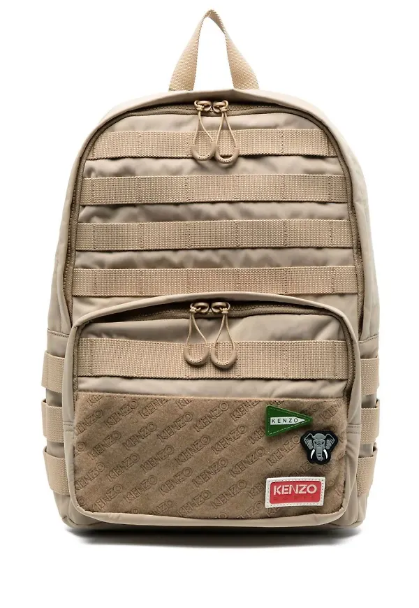Kenzo ryggsäck med logotypmärke - Neutral
