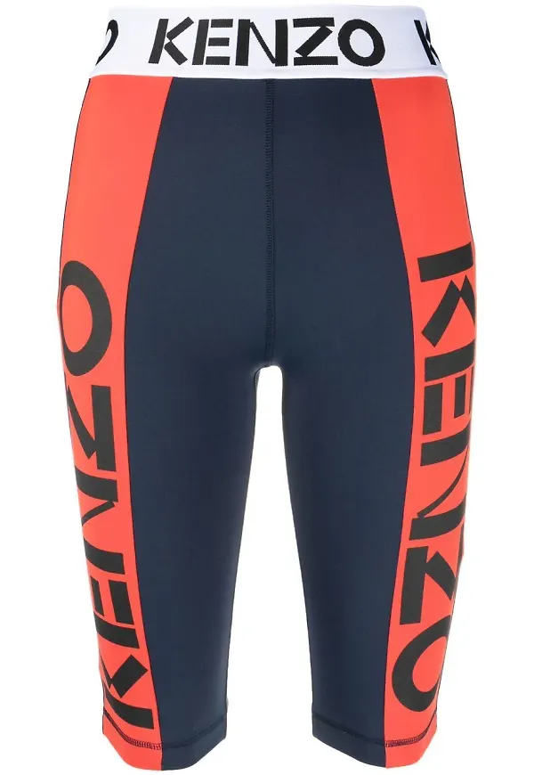 Kenzo shorts med färgblock - Blå