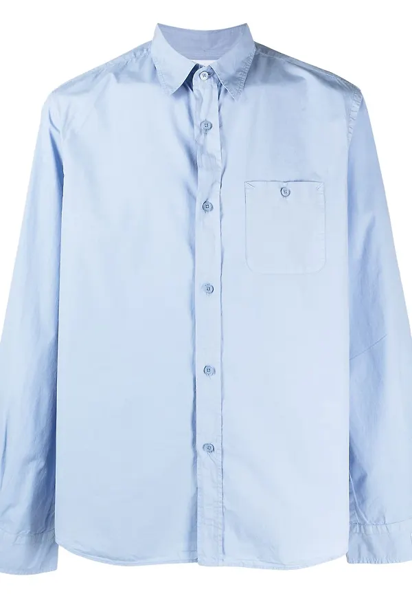 Kenzo skjorta med fickdetalj - Blå