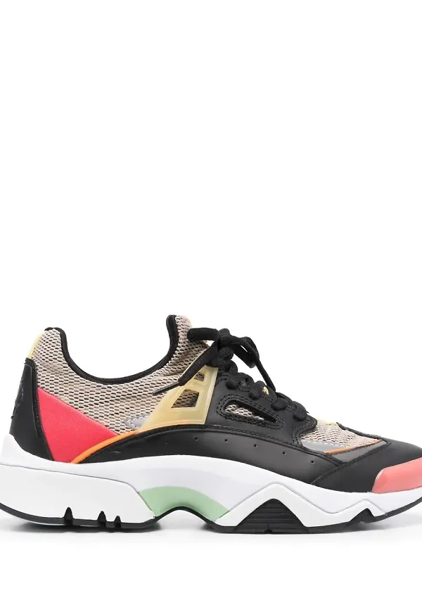 Kenzo sneakers med panel - Svart