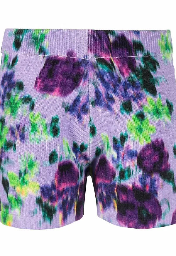 Kenzo stickade blommiga shorts - Lila
