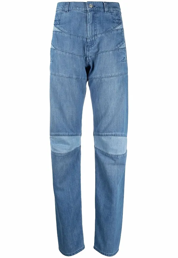 Kenzo straight-jeans med hög midja - Blå