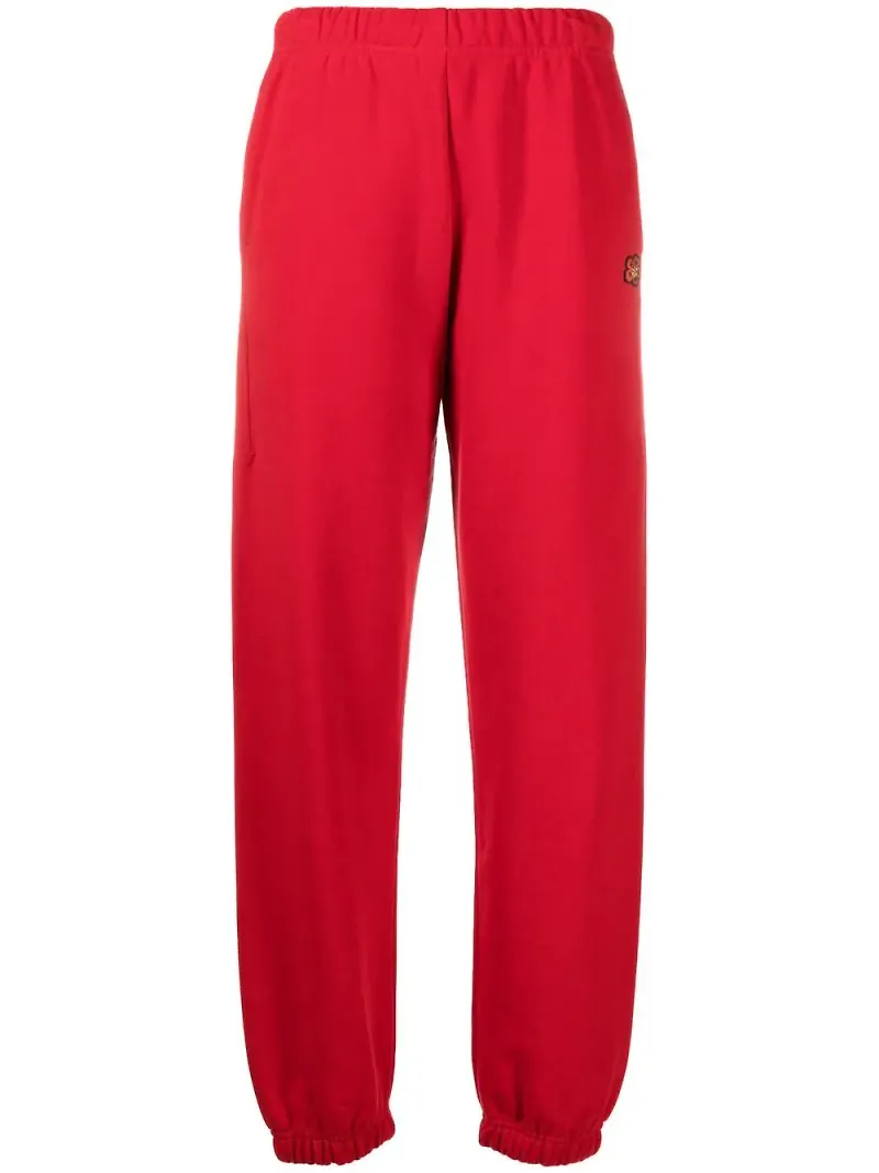 Kenzo sweatpants med logotyp - Röd