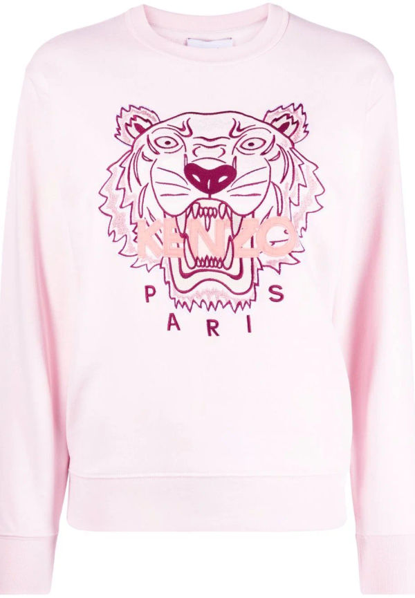 Kenzo sweatshirt med tigerhuvud - Rosa