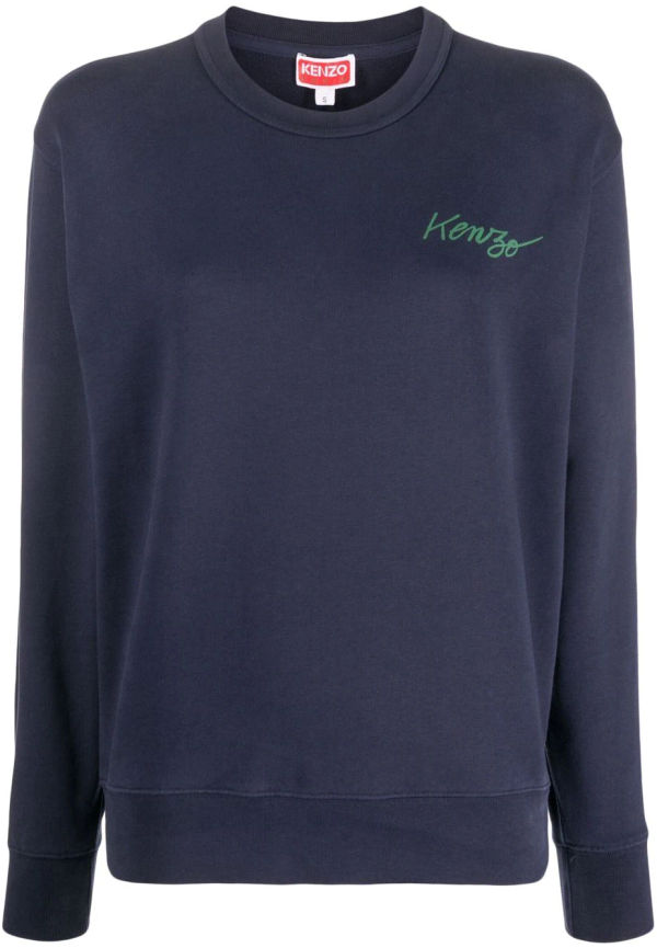 Kenzo sweatshirt med vallmotryck - Blå