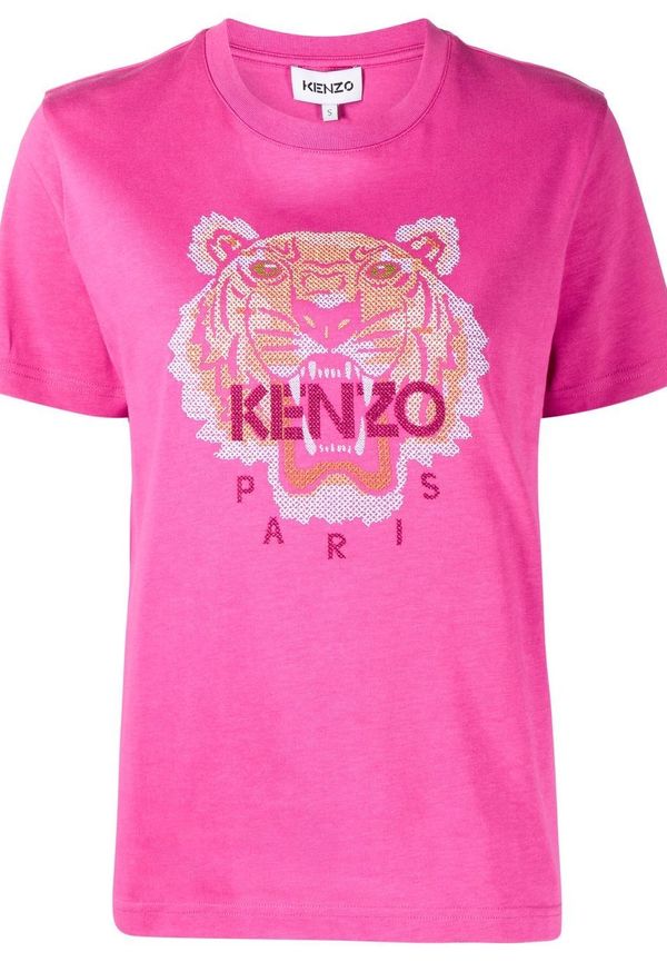Kenzo t-shirt med broderad logotyp - Lila