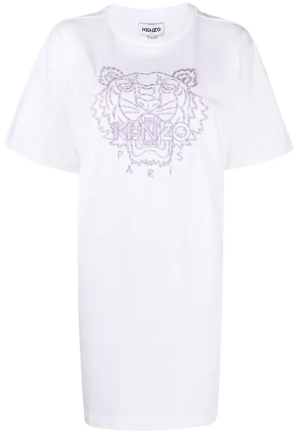 Kenzo t-shirt med broderad logotyp - Vit