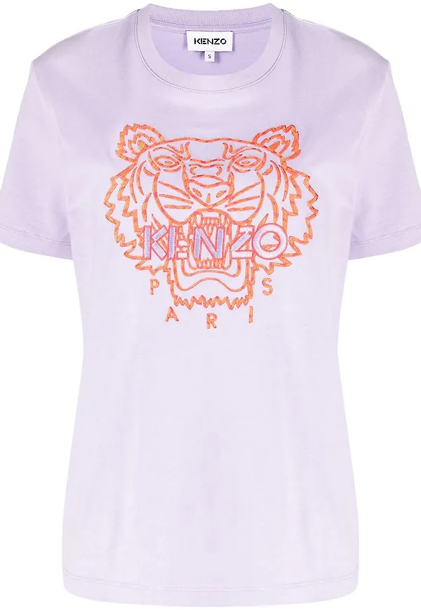 Kenzo t-shirt med broderad tiger - Lila