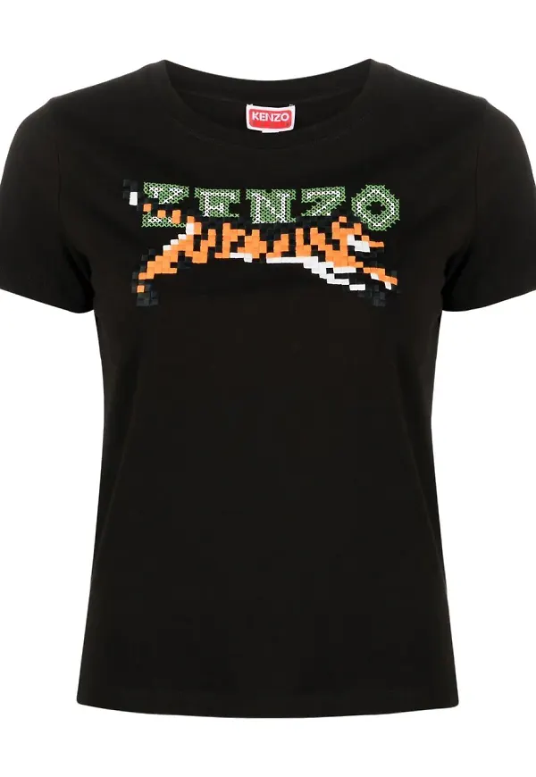 Kenzo t-shirt med brodyr - Svart
