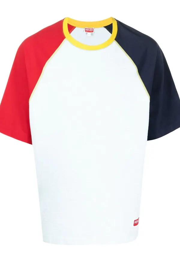 Kenzo t-shirt med färgblock - Blå