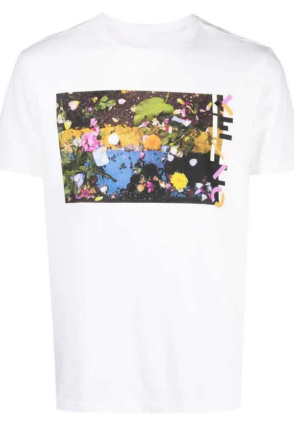 Kenzo t-shirt med grafiskt tryck - Vit