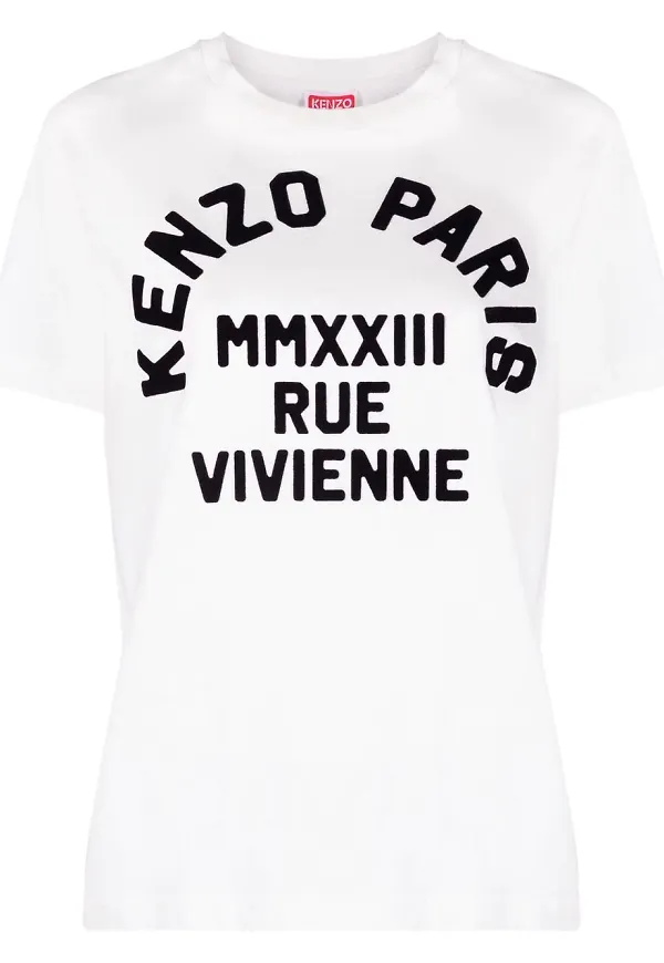 Kenzo t-shirt med logotyp - Vit