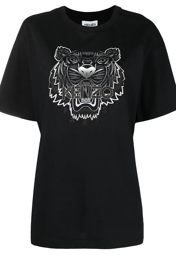 Kenzo t-shirt med tigertryck - Svart