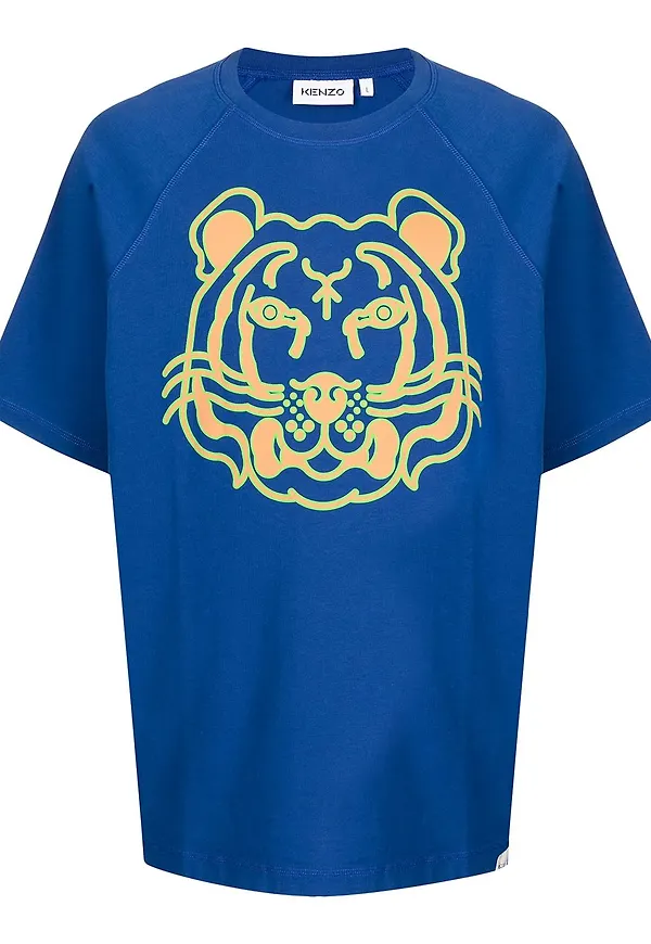 Kenzo t-shirt med tryck - Blå