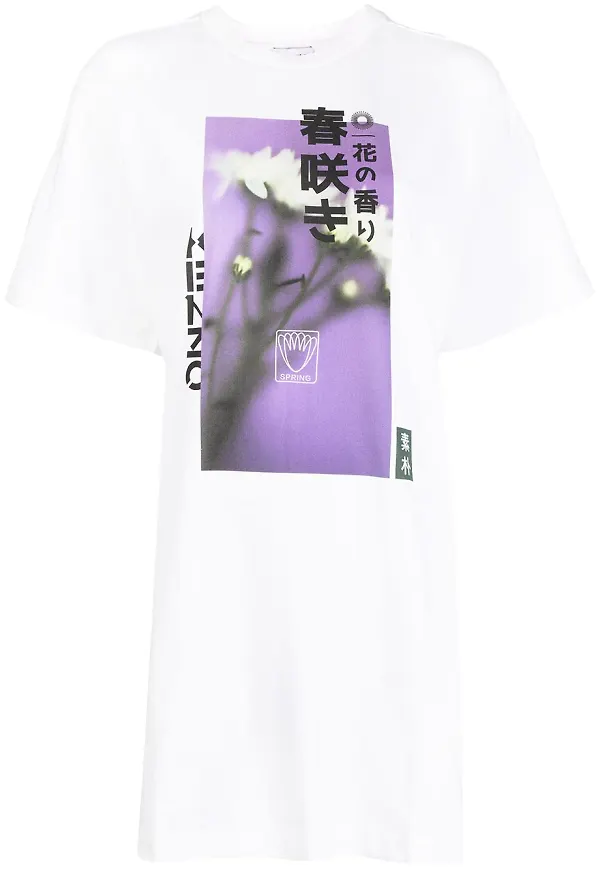 Kenzo t-shirt med tryck - Vit