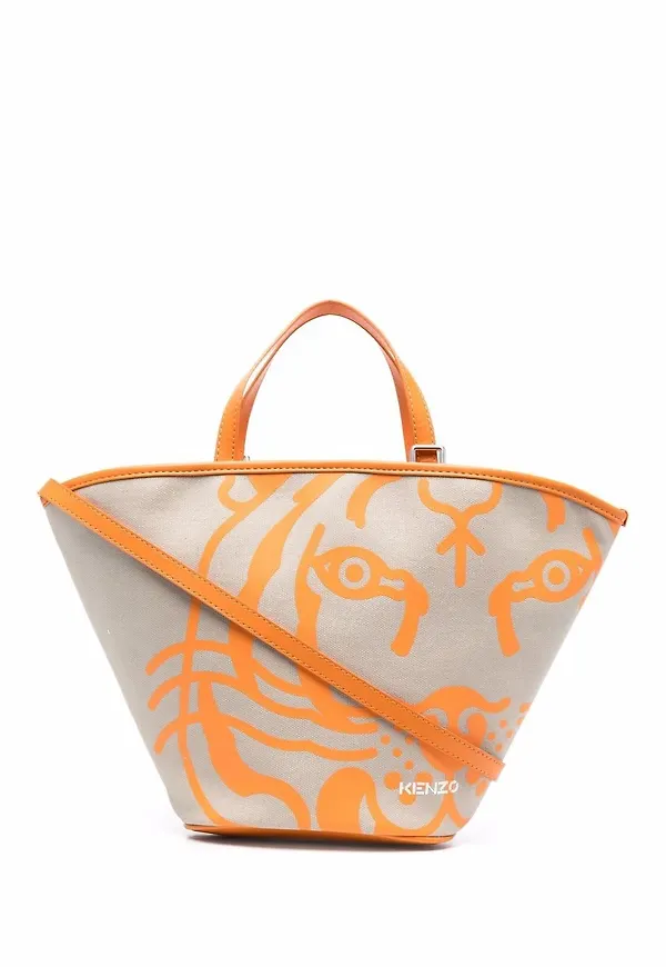 Kenzo tigermönstrad totebag - Neutral