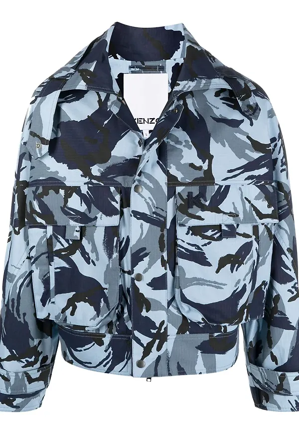Kenzo Tropic Camo jacka - Blå