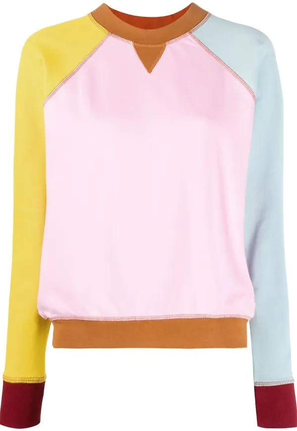 Kenzo tröja med färgblock - Rosa