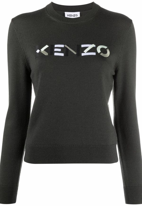 Kenzo tröja med logotyp - Grön