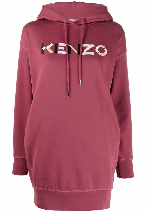 Kenzo tröjklänning med dragsko - Röd