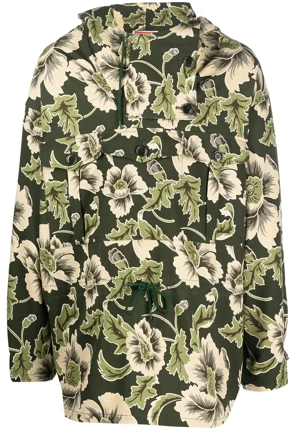 Kenzo tunn blommig jacka - Grön