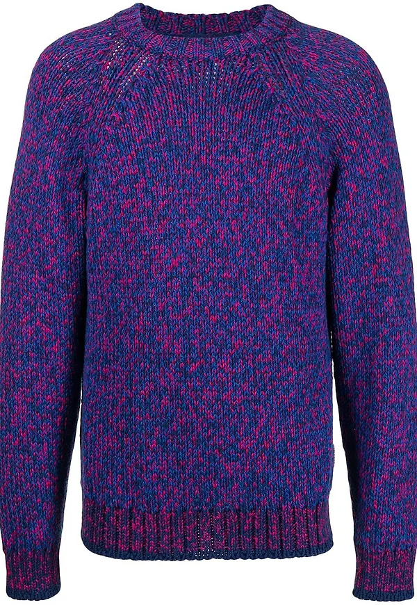Kenzo tvåfärgad stickad tröja - Lila