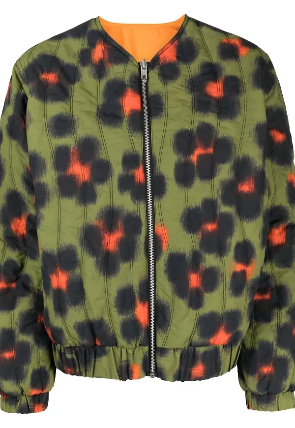 Kenzo vändbar bomberjacka - Grön