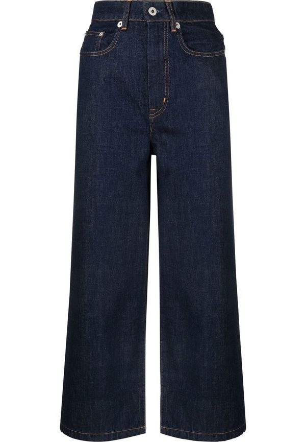 Kenzo wide leg-jeans med hög midja - Blå