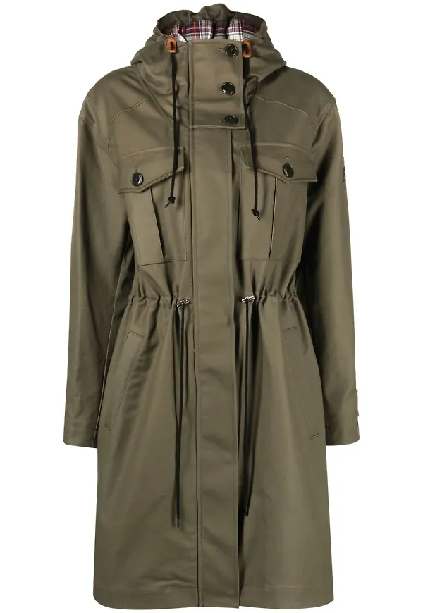Kenzo Workwear parkas med huva - Grön