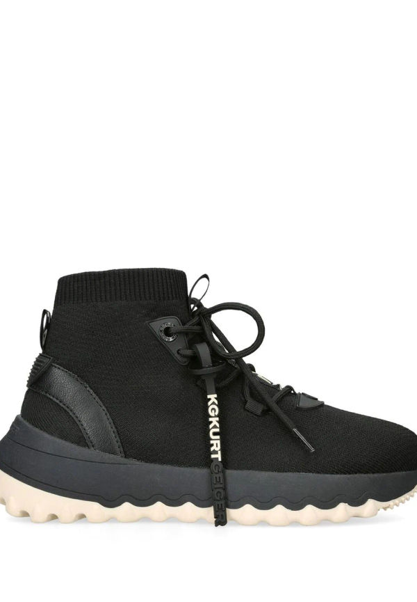 KG Kurt Geiger Lowell stickade höga sneakers - Svart