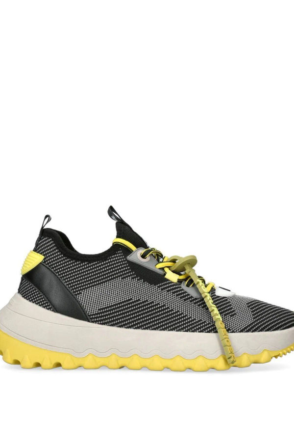 KG Kurt Geiger Lowell stickade låga sneakers - Svart