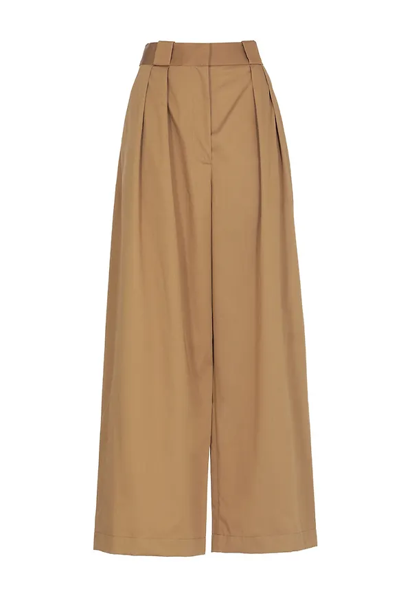 Khaite Wide Trousers Brun, Dam