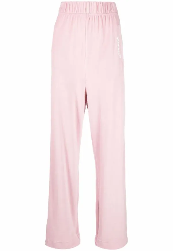 Khrisjoy byxor med elastisk midja - Rosa