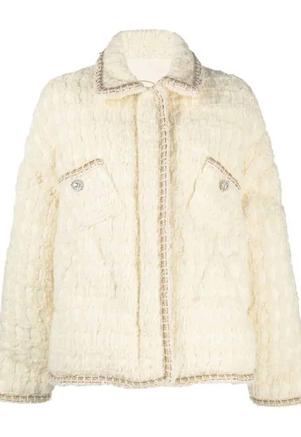 Khrisjoy puffjacka i tweed - Neutral