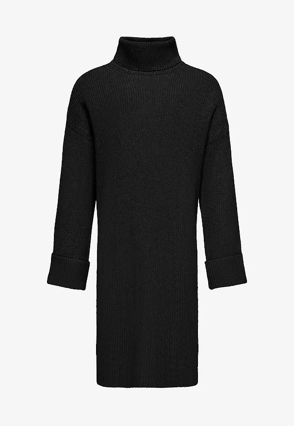 KIDS ONLY - Klänning kogAnne LS Rollneck Knt - Svart