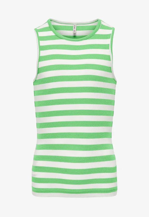KIDS ONLY - Linne kogKenya Rib Stripe Tank Top - Grön