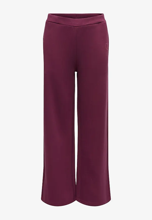KIDS ONLY - Sweatpants kogAda-nella Heart Pant FR - Röd