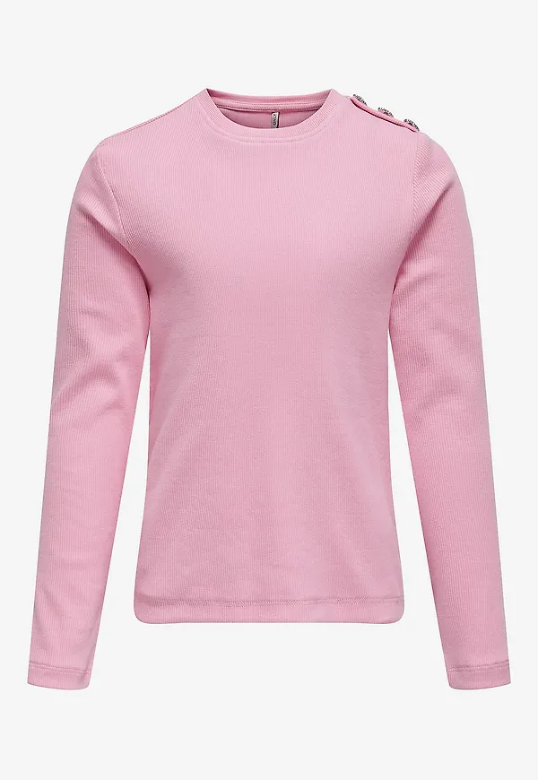 KIDS ONLY - Topp kogCheckie Life L/S Top Box Jrs - Rosa