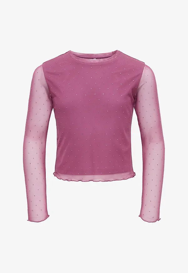 KIDS ONLY - Topp kogJada Rhinestone Mesh - Lila