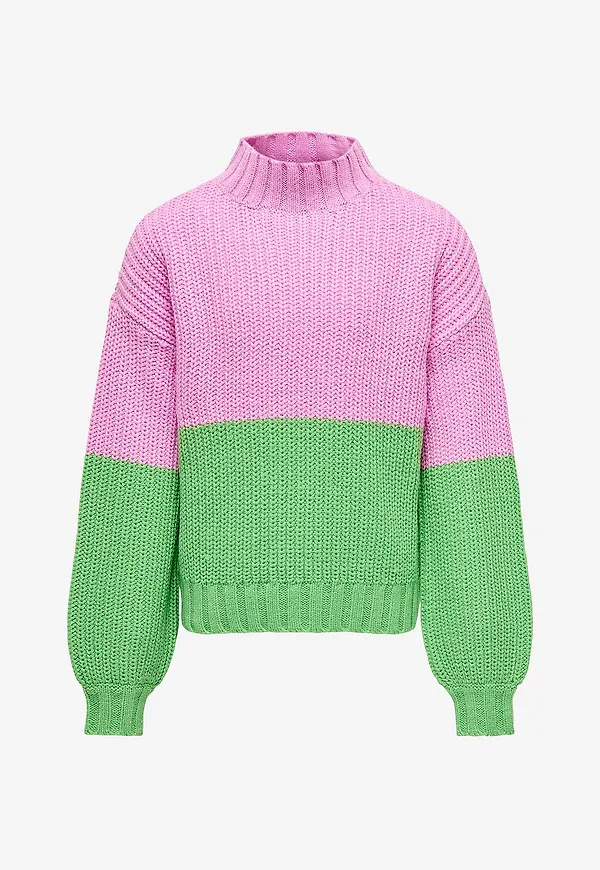 KIDS ONLY - Tröja kogBibba L/S Highneck Knt - Rosa