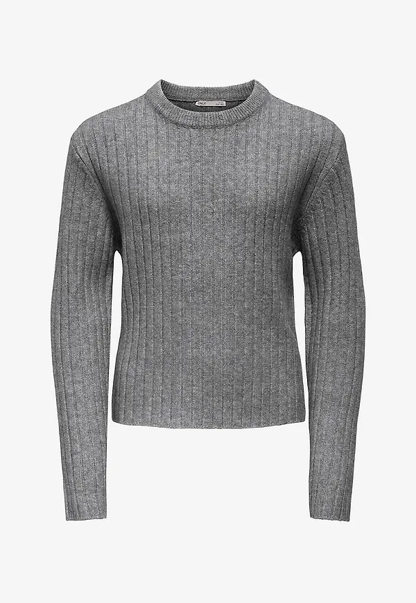 KIDS ONLY - Tröja kogJeanett Life LS Rib O-neck CP KN - Grå