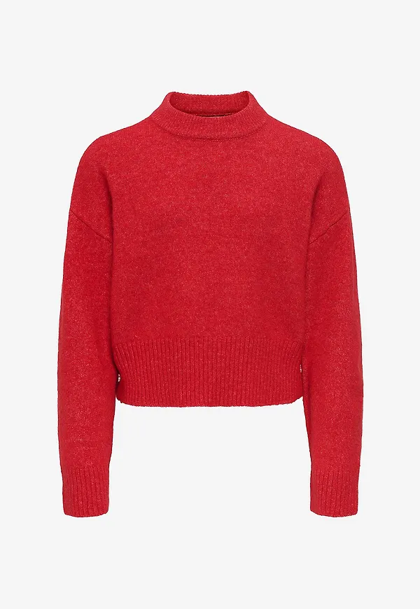 KIDS ONLY - Tröja KogRene Life LS Button O-neck CP KN - Röd
