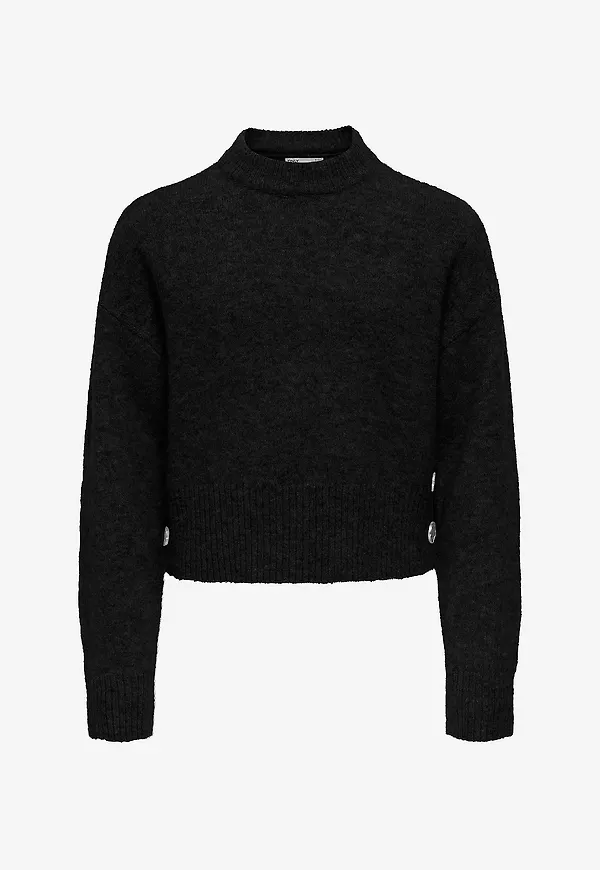 KIDS ONLY - Tröja KogRene Life LS Button O-neck CP KN - Svart