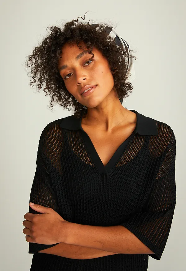 Kiera knitted polo