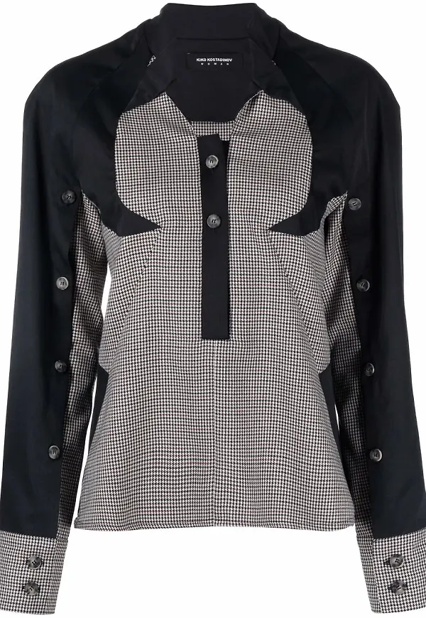 Kiko Kostadinov tvåfärgad randig pullover - Neutral